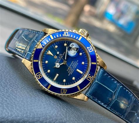 blue strap band for rolex submariner|genuine rolex submariner watch bands.